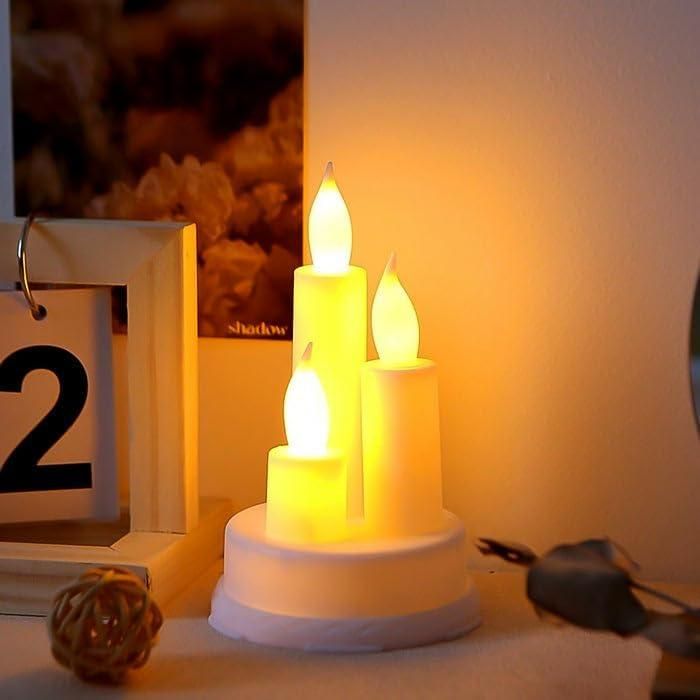 Trio LED Candles Lights
