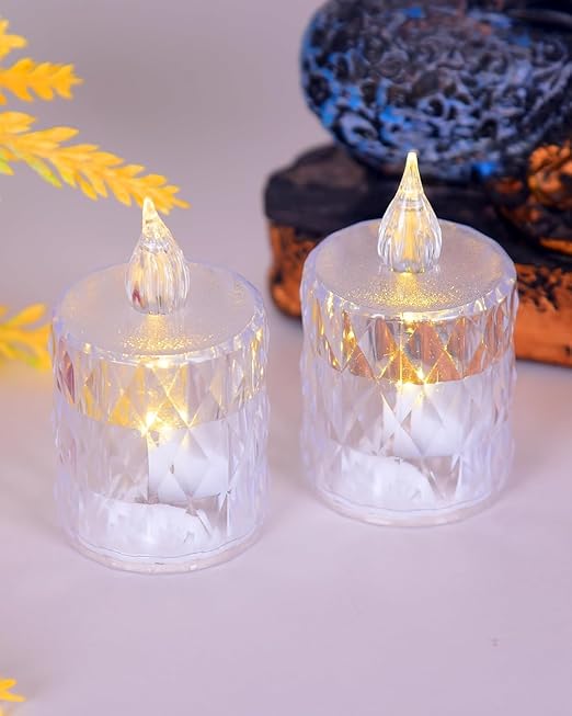 Candle Lamps for Temple (Pack of 2)