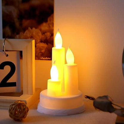 Trio LED Candles Lights