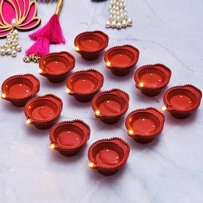LED Light Water Sensor Diyas Plastic with, Ambient Lights, (Pack of 6/12/18/24)