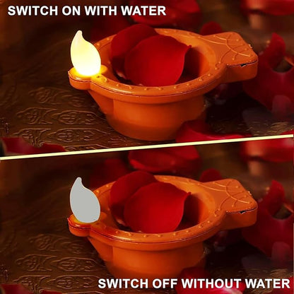 LED Light Water Sensor Diyas Plastic with, Ambient Lights, (Pack of 6/12/18/24)